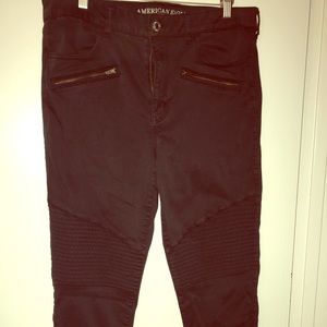 American Eagle High rise moto jegging